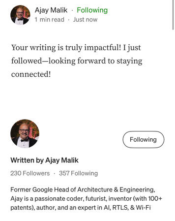 Former Head at Google
